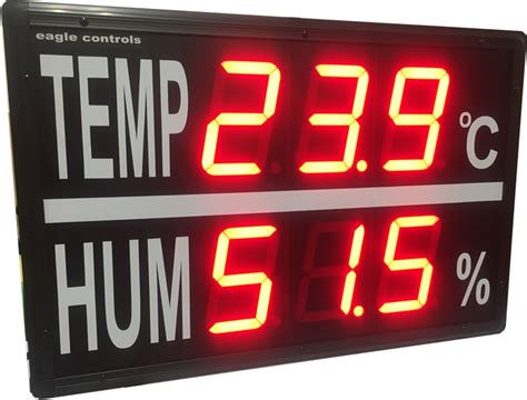 Large Digital Industrial Temperature Displays