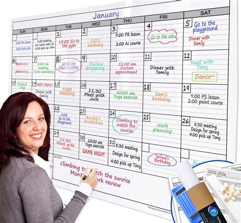 Large Dry Erase Board Calendar