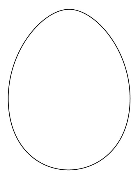 Large Egg Template Printable