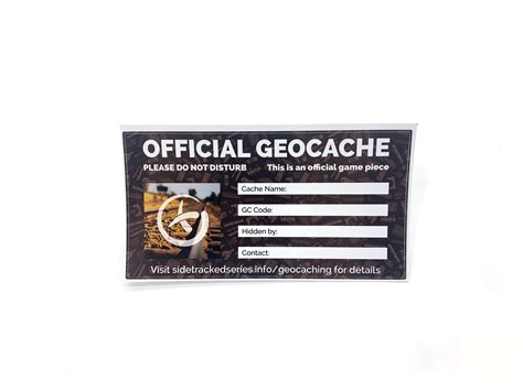 Large Geocache Label