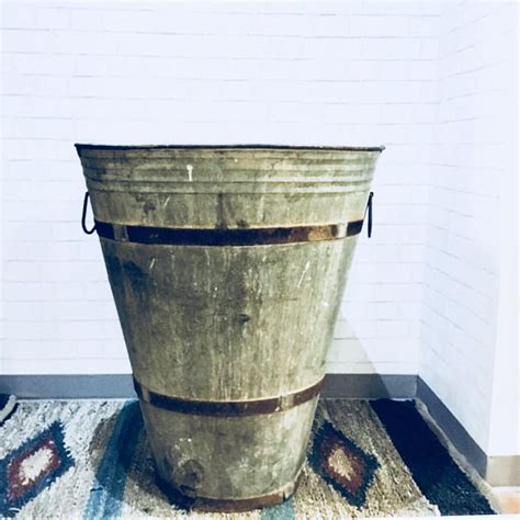 Large Metal Buckets With Handles - Etsy