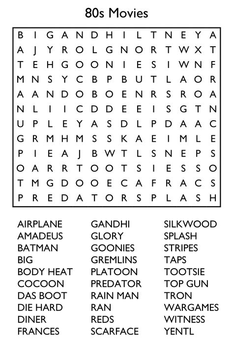 Large Print Adult Word Search Printable Word Search Printable