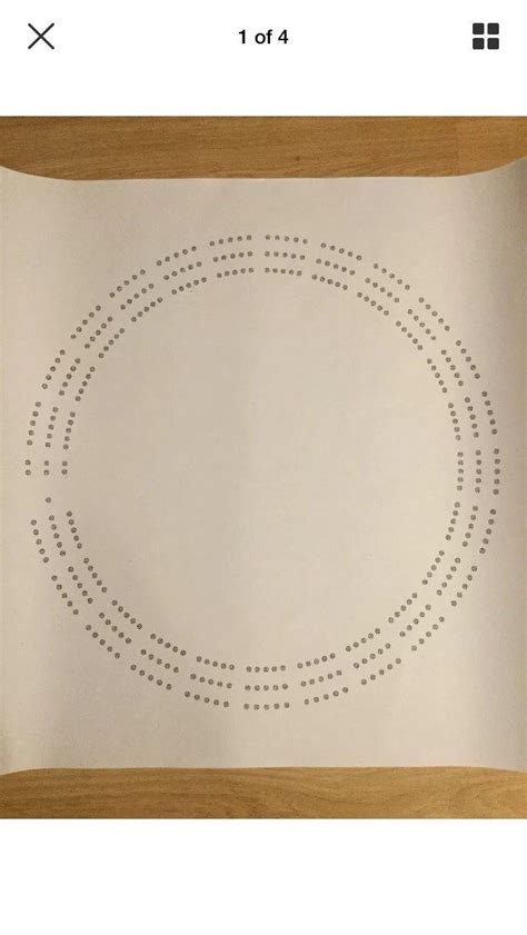 Large Round Cribbage Board Hole Pattern Paper Template 19” Diameter