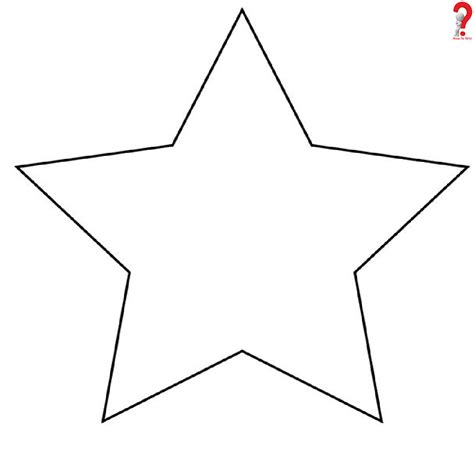 Large Star Template To Prin