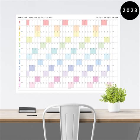 Large Yearly Wall Calendar