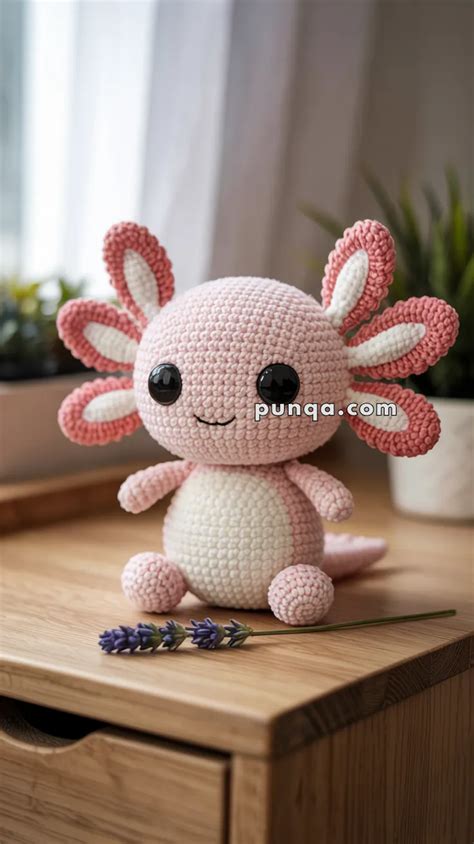 Large axolotl crochet pattern.  Simply upload your image and preview th...