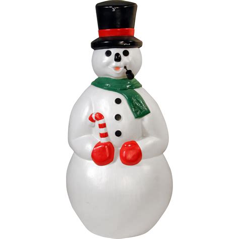 SNOWMAN 13" Blow Mold - Vintage 60s EMPIRE Plastic White Neon Pink Green - Candy Cane Wreath Winter Holiday Decor Anthropomorphic Figurine (268) $ 59.99 ... CLEARANCE - THREE Large AAI Parma Flocked Raccoons, Fall Floral Arrangement, Autumn Floral Arrangement, Flocked Blow Mold Raccoon (1.6k). 