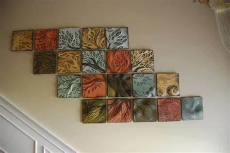 Large decorative ceramic tile wall art.  Check out our ceiling tin tiles printabl...