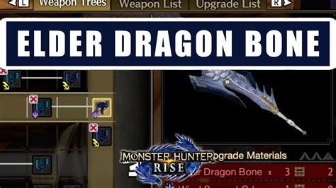 Elder Dragon Bone, a Rarity 7 crafting component in Monster Hunter World, is a material used in quite a few items as you progress through the game. Last updated on February 27, 2020, at 1:54 p.m. EST.. 