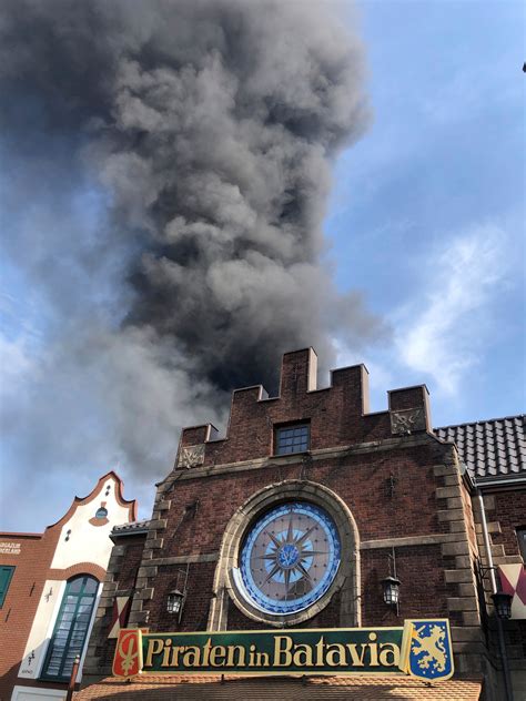 Large fire breaks out at Germany’s biggest theme park, police says blaze is “under control”