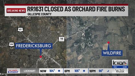 Large grass fire burns 45 acres close to Fredericksburg