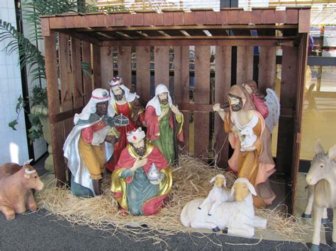 Large Nativity Set, Olive Wood Nativity Set handmade, Wooden Nativity Scene Set Christmas Decor, Musical Nativity Manger Scene Set (107) $ 19.99. 