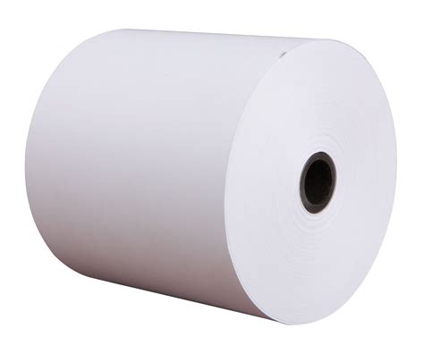 Large roll of white paper. .  ...