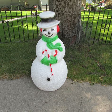 Large snowman blow mold. PMU Christmas Light-Up Snowman - Large Blow Mold Plastic Statue Illuminated with 6' Cord and Light - Perfect Decor for Christmas Festivals, Events, Garden, Indoor and … 