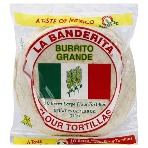 Large tortilla. This large flour tortilla pack is also kosher, meaning more people can enjoy the leading tortilla brand. How Long Will These Large Burrito Tortillas Last? This multipack of tortillas provides 40 tortillas, which is 40 servings. That can go a long way for burritos, fajita night, parties, picnics and other needs. Even if you just … 