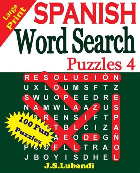 Read Large Print Spanish Word Search Puzzles By Js Lubandi