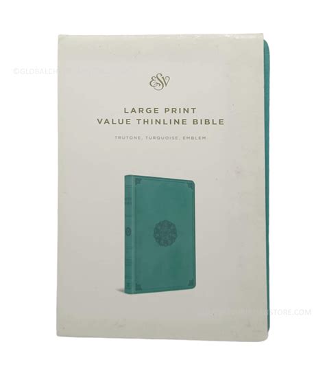 Read Large Print Value Thinline Bibleesvornament Design By Anonymous
