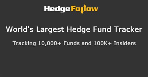 Largest Hedge Fund Stock Buys HedgeFollow