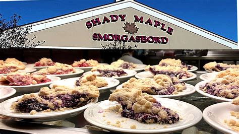 The 200-foot buffet is the largest in Lancaster County and is full of all types of delicious food. There is bound to be something you’ll enjoy at Shady Maple Smorgasbord . Known for serving authentic Pennsylvania Dutch foods, you will find an abundance of other dishes as well.. 