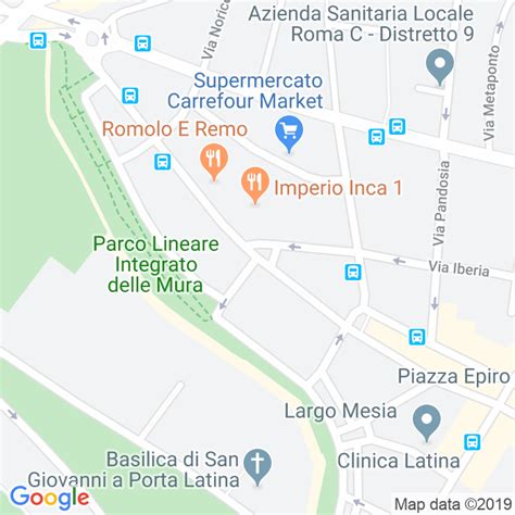 Largo Pannonia Map - Square - Rome, Italy - Mapcarta