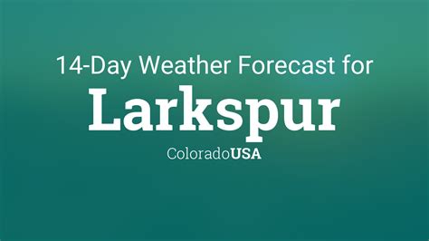 Larkspur, CO Weather Forecast AccuWeather