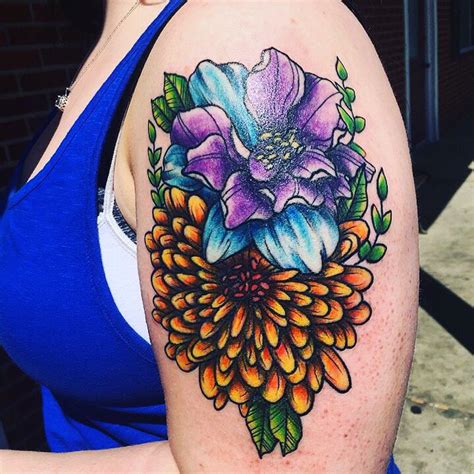 Larkspur and chrysanthemum tattoo. Tattoos and piercings are popular forms of body art that can be associated with serious health risks. Read this before getting new ink or piercings. Piercings and tattoos are body ... 