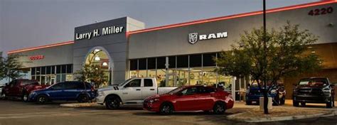 View the MOPAR service specials available from Larry H. Miller Dodge Ram Fiat Tucson. You could save on your next routine maintenance appointment today. ... Dodge Ram Fiat Service & Parts Coupons in Tucson. Monday - Friday 09:00AM - 08:00PM; Saturday 09:00AM - 07:00PM; Sunday Closed; See All Department Hours Dealership Hours …