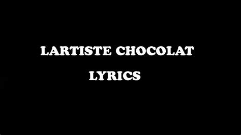 Lartiste - Chocolat lyrics + English translation