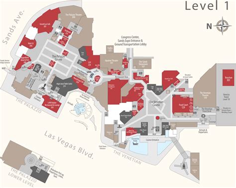 Las Vegas Hotel Maps Layout
