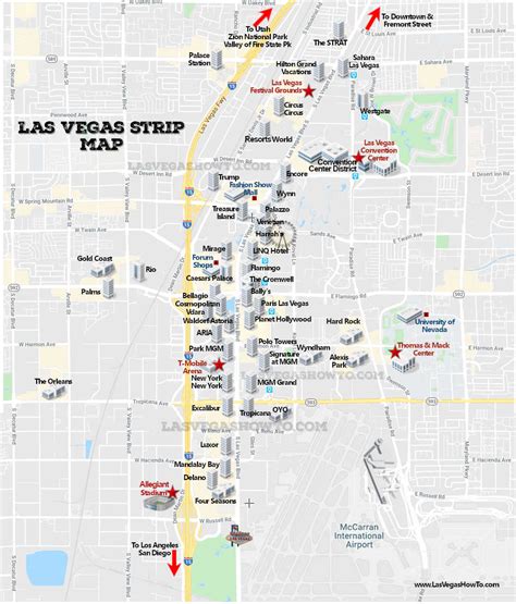 Las Vegas Map Printable Version