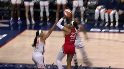 Las Vegas holds off Connecticut 90-84 in rematch of last year’s WNBA finals