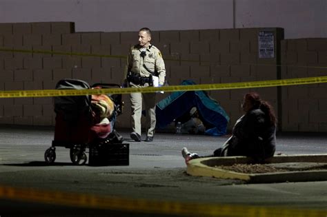 Las Vegas police search for suspect after 5 homeless people are shot, killing 2
