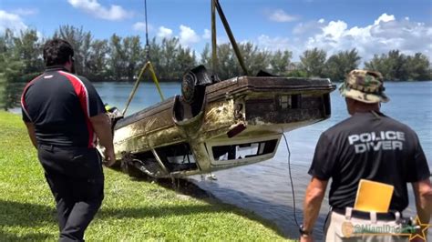 Las autoridades investigan 30 vehículos sumergidos encontrados en un lago del sur de Florida