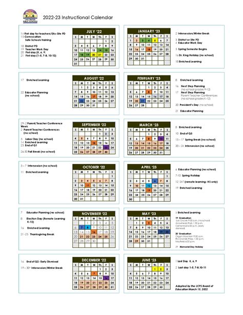2023-24 Instructional Calendar (English) 2023-24 Instructional 
