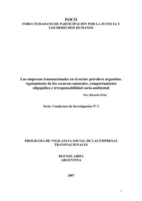 Las empresas transnacionales en el sector petrolero argentino. - Hp compaq presario v2000 user manual.