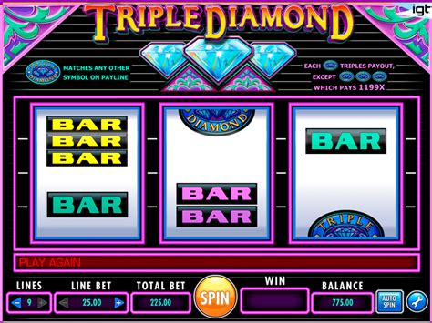 Las máquinas tragamonedas Diamond Trio juegan gratis sin registro.
