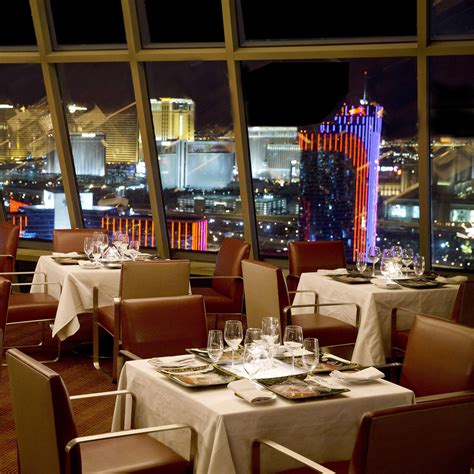 Las vegas dinner. The rotating new American restaurant sits on the 106th floor of the tower. Book with OpenTable. Open in Google Maps. Foursquare. 2000 Las Vegas Blvd S, Las Vegas, NV 89104. (702) 380-7711. Visit ... 