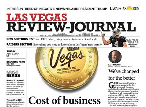 Las vegas review journal newspaper. Las Vegas High is No. 1 in the Review-Journal’s first Class 5A baseball rankings. Palo Verde is No. 1 in 5A softball, and Arbor View is No. 1 in boys volleyball. 2024 Nevada Preps All-Southern ... 
