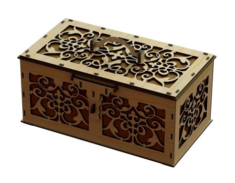 Laser Cut Wooden Box Template Free Free DXF Vectors File Free Download Vectors File