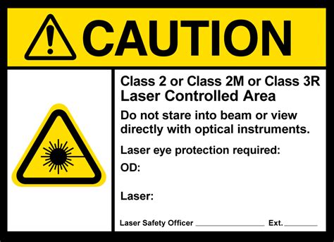 Laser Safety Signs laservision USA