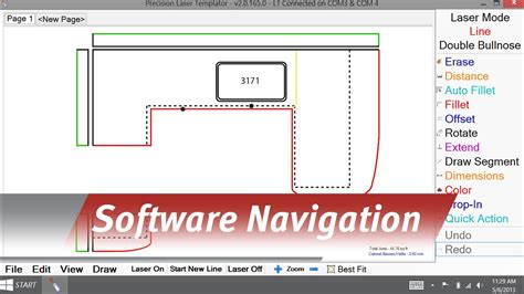 Laser Templator Navigating the software YouTube
