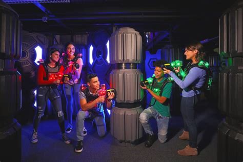 Laser bounce family fun center. Laser Bounce houses a quintet of interactive, family-friendly attractions within its massive indoor facility. An intergalactic-themed laser tag arena shelters … 