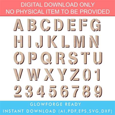 Laser cutting font design alphabet letters and Vector Image