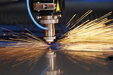 Laser cutting metal. Laser cutting is a process where a high power laser light beam is used to cut through materials. The material either melts, burns or vaporizes by the laser beam, leaving a clean edge. Laser cutting is a precise process and can be used to cut simple and complex shapes, for metal cutting or laser engraving. 