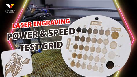 Laser marking machine setting.  Get recommended laser engraving speed and p...
