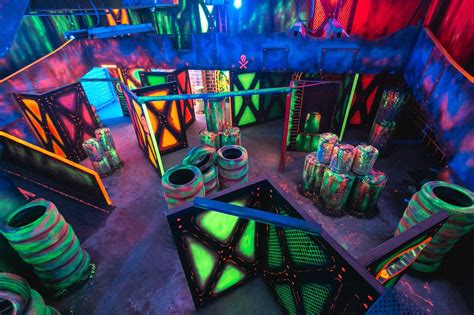 Laser tag places. Explore our two laser tag arenas, blacklight mini-golf course, arcade games, go-karts, and more. There's plenty of fun to go around at LazerPort Fun Center! 