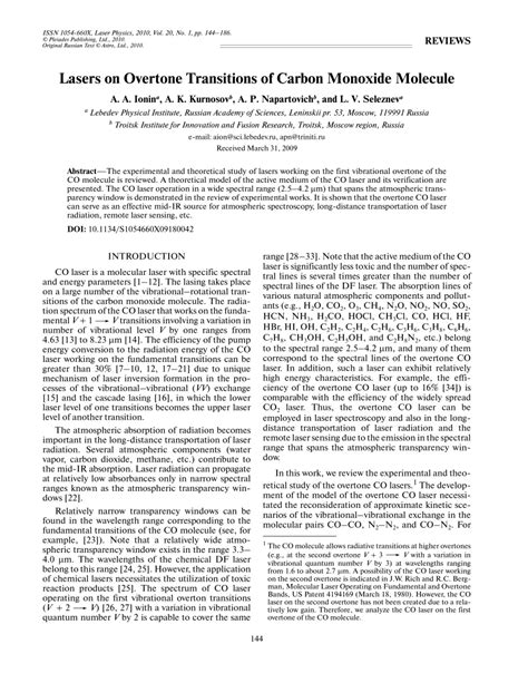 Lasers on Overtone Transitions of Carbon Monoxide Molecule