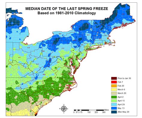Here are the earliest and latest "frost" and freeze dates along with the average date for the first "frost" or freeze in the fall and the last "frost" or freeze date in the spring. (period of record through 2020) The freeze date is the date of the minimum temperature being 32 degrees Fahrenheit or below. The "frost" date is the date of the .... 