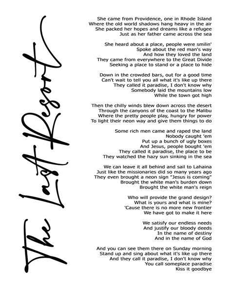 Last resort lyrics. Things To Know About Last resort lyrics. 