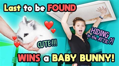 Last to Be Found WINS CUTE BABY BUNNY!! Tannerites Hide and Seek …